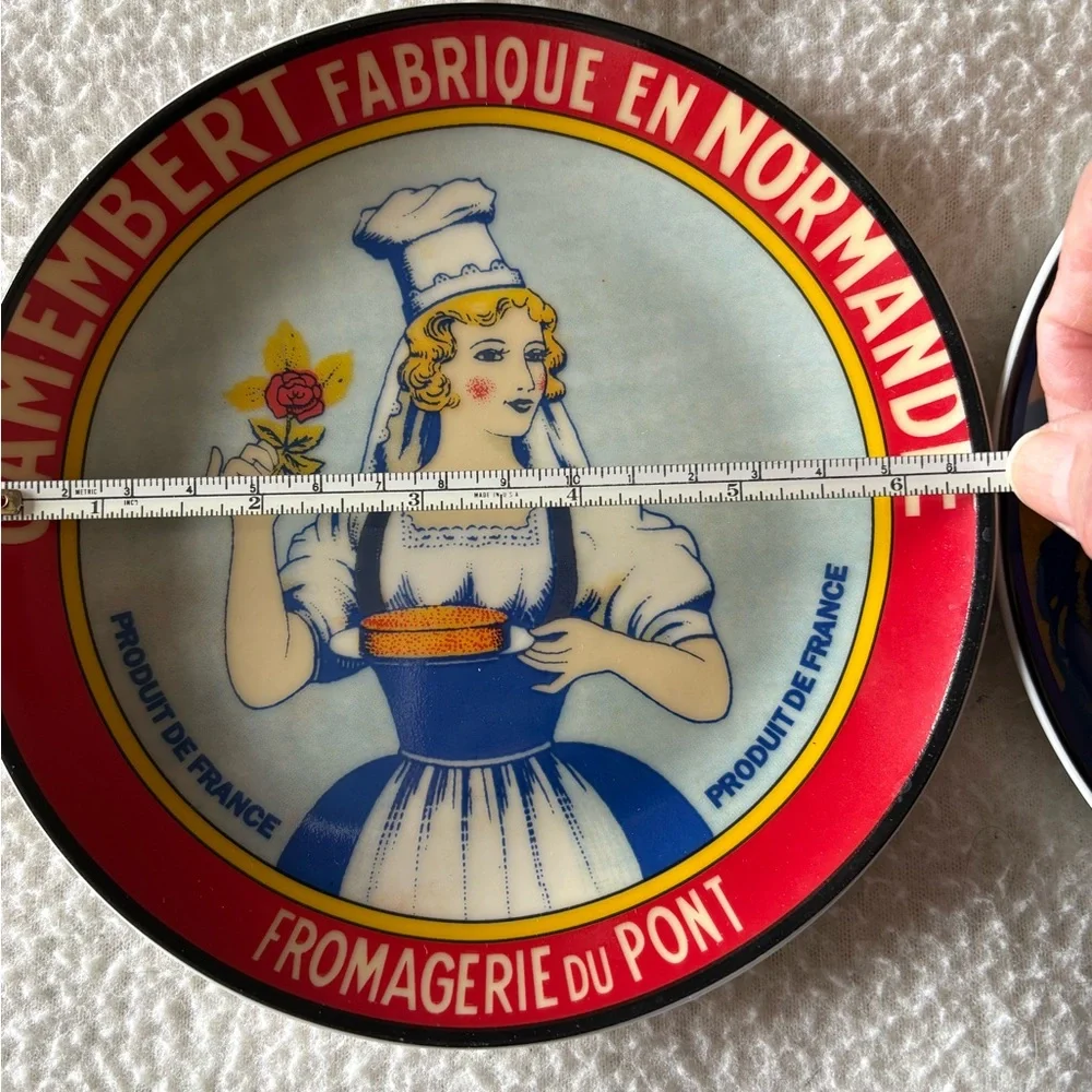 Vintage Pictured French Cheese Course Plate set of 4 - Picture 4 of 5